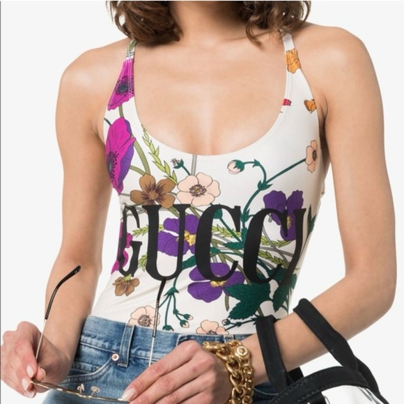 Gucci Other - GUCCI Flora One Piece Swimsuit Bodysuit Bathing Suit SIZE: LARGE